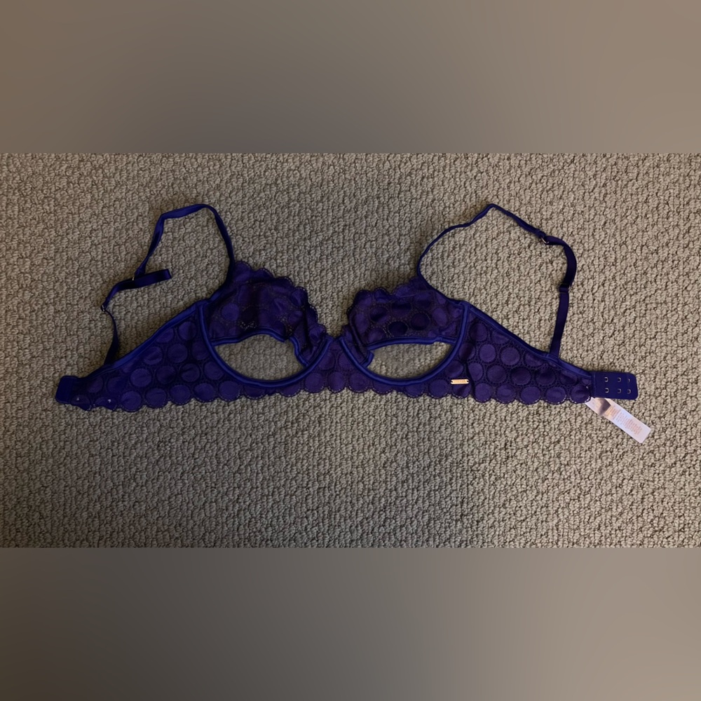 Savage X Fenty Purple Lace Underwire Bra